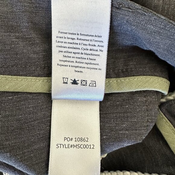 Faherty All Day Shorts Size 35 Dark Gray Stretch Golf Performance - Picture 5 of 9